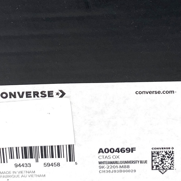 Converse Chuck Taylor All Star Ox Paint Splatter Women's Low Top Canvas A00469F - Picture 9 of 10